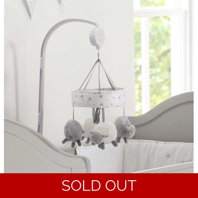 East Coast Silvercloud Counting Sheep Cot Mobile